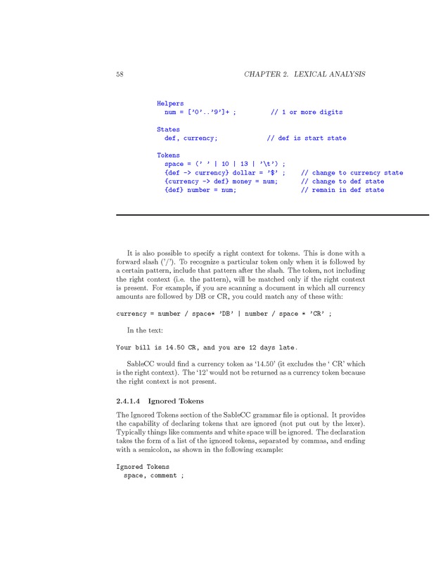 Compiler Design: Theory, Tools, and Examples - Page 58